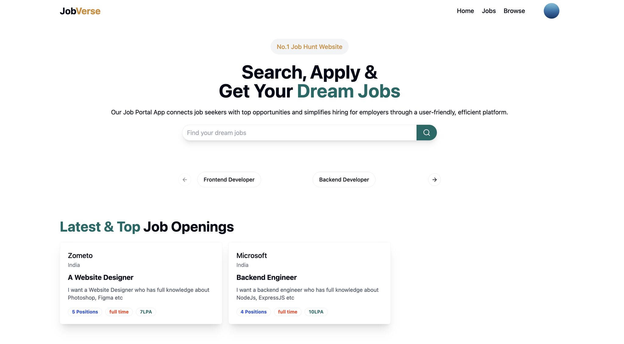 JobVerse preview image
